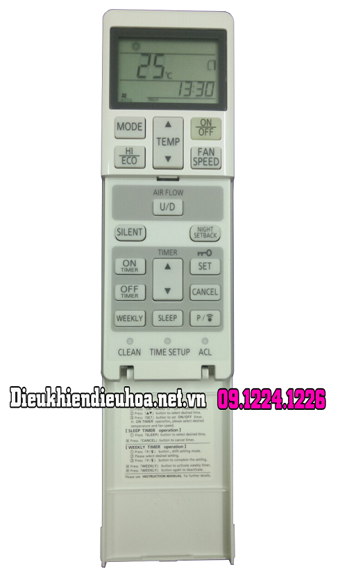 Điều khiển điều hòa âm trần mitsubishi heavy