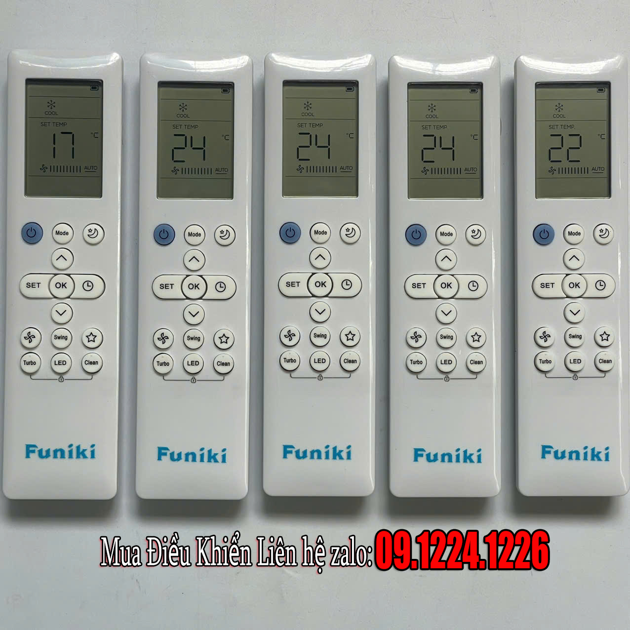 điều khiển điều h&ograve;a funiki  R32