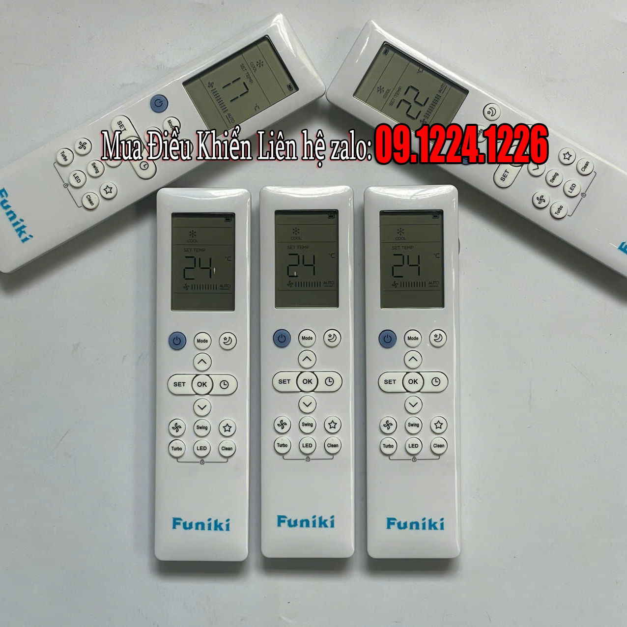 điều khiển điều h&ograve;a funiki  R32
