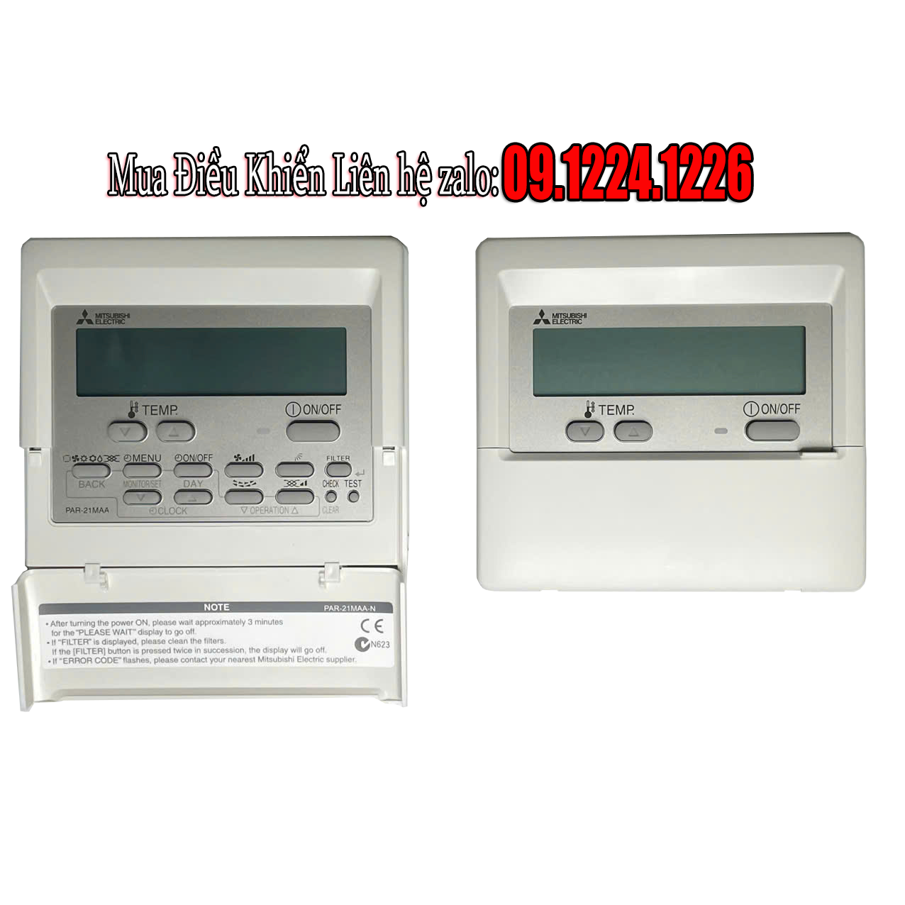 MITSUBISHI ELECTRIC PAR-21MAA (MADE IN THAILAND) Điều khiển điều hoa ÂM TRẦN MITSUBISHI ELECTRIC PAR-21MAA