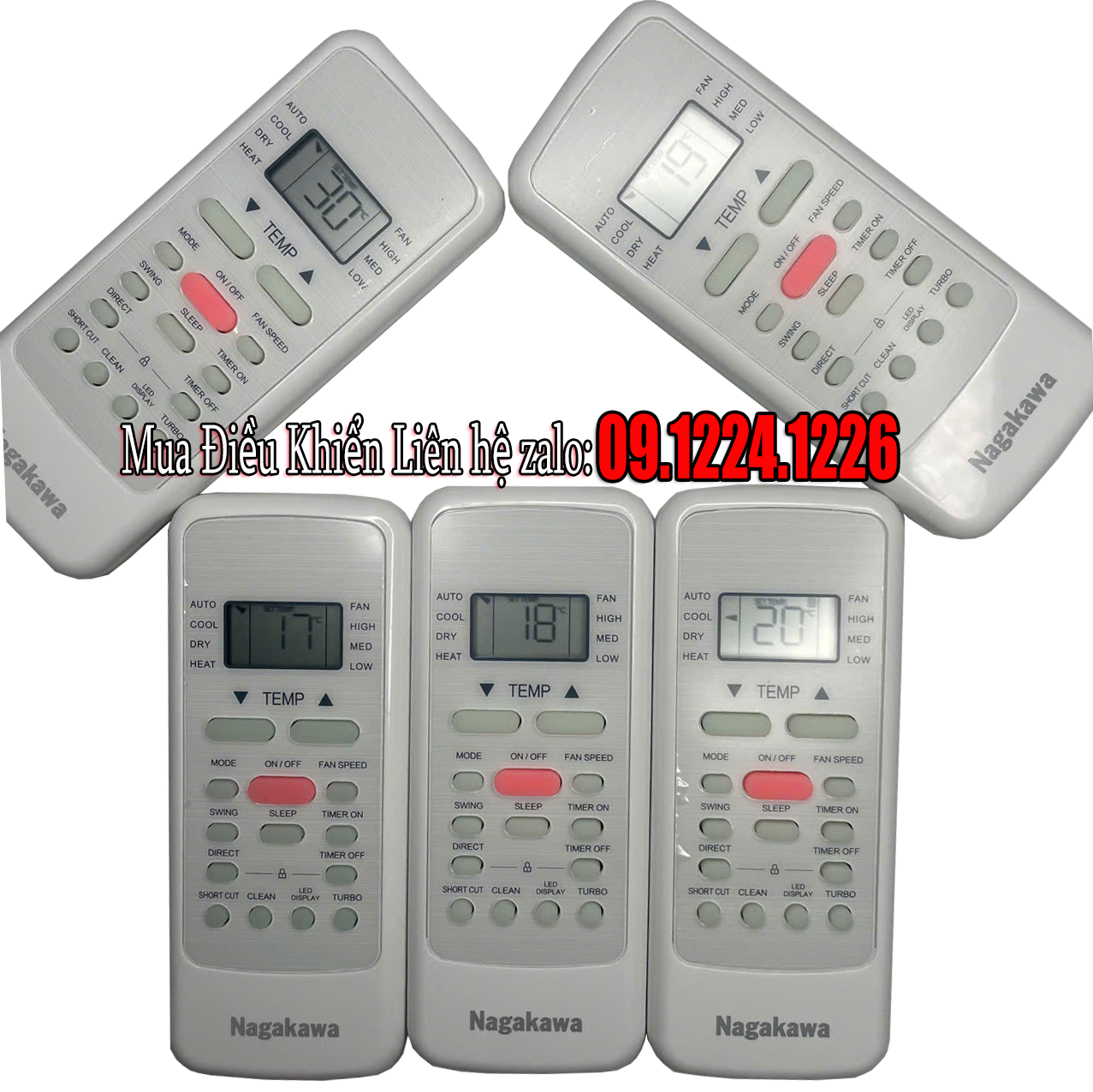 Điều khiển điều h&ograve;a Nagakawa RG51B